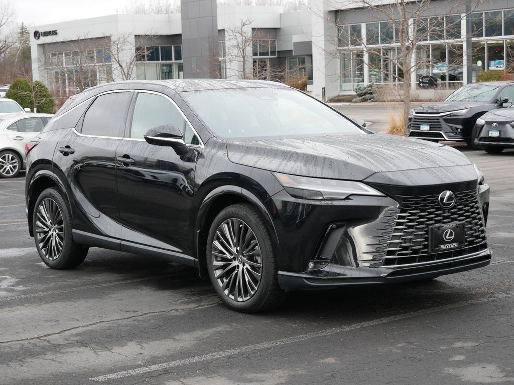 Black (Caviar) 2023 Lexus RX Hybrid 350h Luxury AWD SUV / Crossover All-Wheel Drive Continuously Variable Transmission