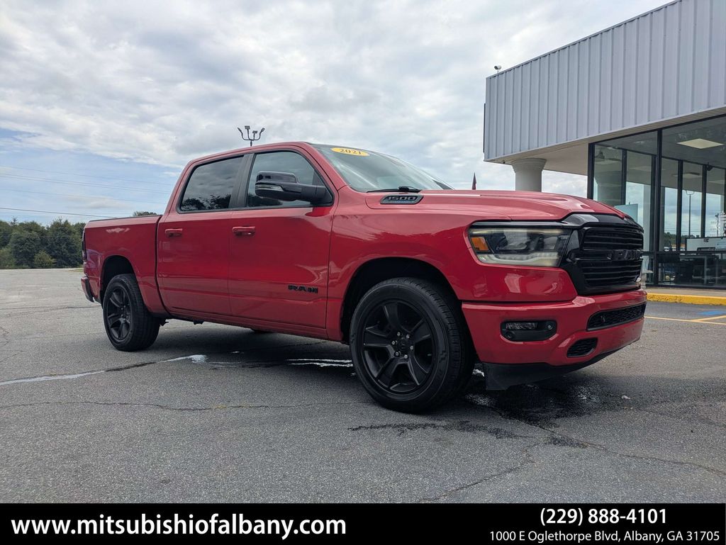 Flame Red Clearcoat 2021 RAM 1500 Pickup Truck 4X2 8-Speed Automatic