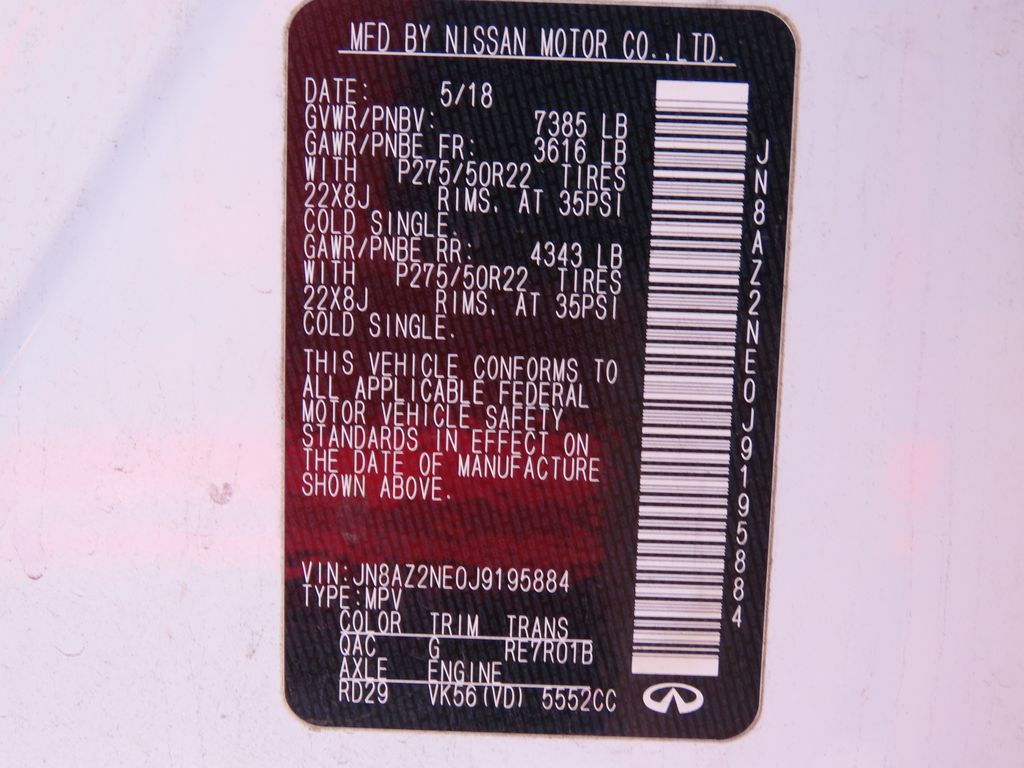 Thumbnail: 2018 INFINITI QX80 - 21