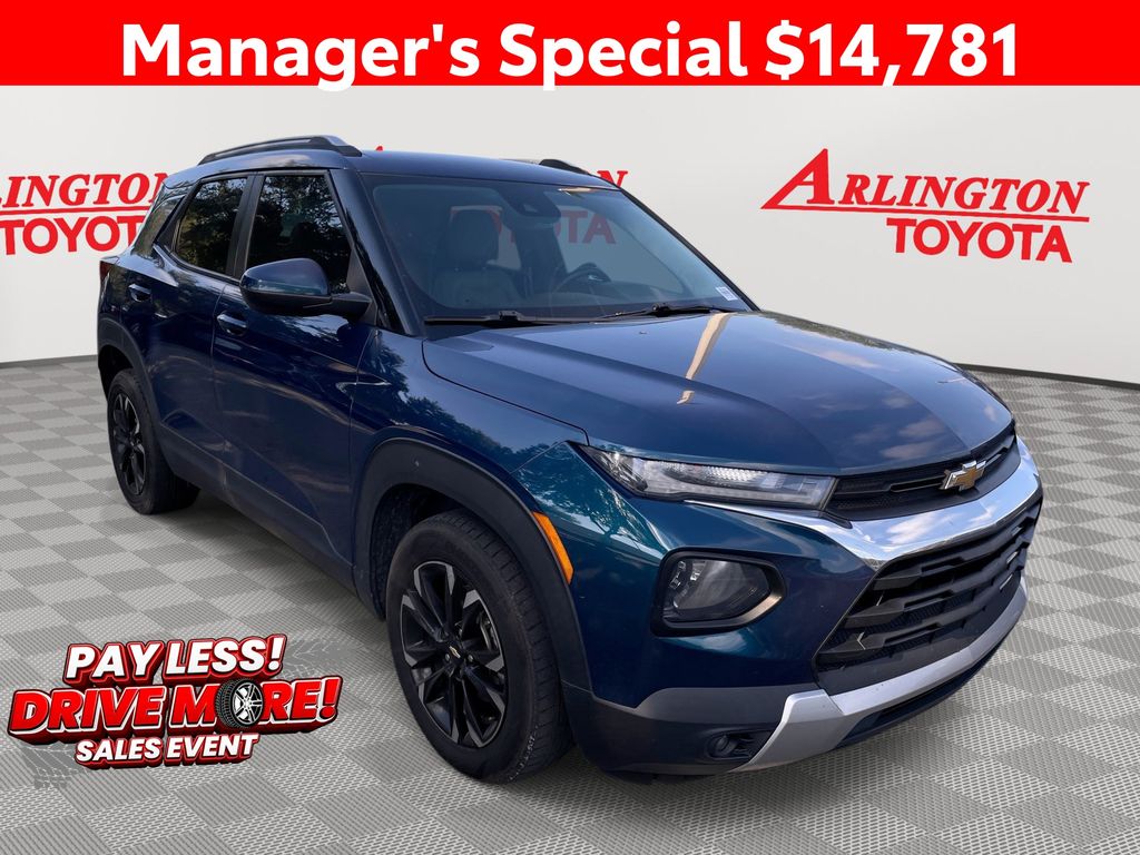 Pacific Blue Metallic 2021 Chevrolet Trailblazer SUV / Crossover Front-Wheel Drive Continuously Variable Transmission