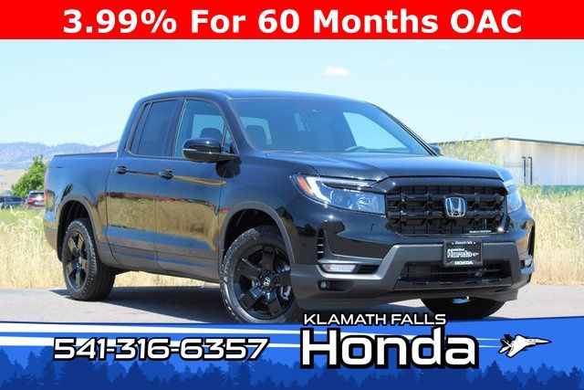 Crystal Black Pearl 2026 Honda Ridgeline Black Edition AWD Pickup Truck All-Wheel Drive 9-Speed Automatic