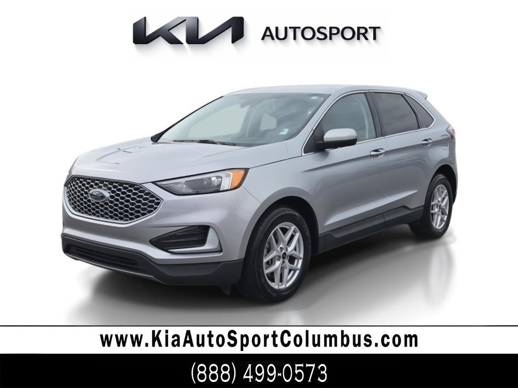 Iconic Silver Metallic 2023 Ford Edge SEL AWD SUV / Crossover All-Wheel Drive 8-Speed Automatic