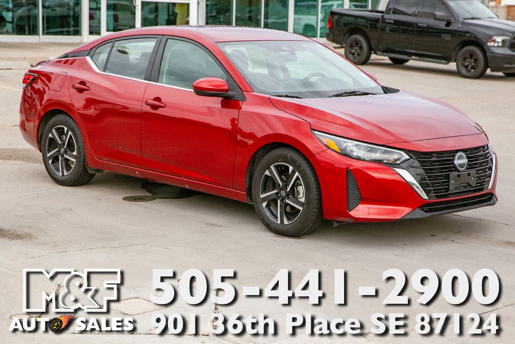 Red (Scarlet Ember Tintcoat) 2025 Nissan Sentra Sedan Front-Wheel Drive Continuously Variable Transmission