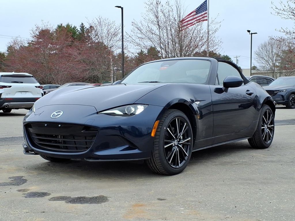 Blue 2026 Mazda MX-5 Miata Grand Touring RWD Convertible Rear-Wheel Drive 6-Speed Manual