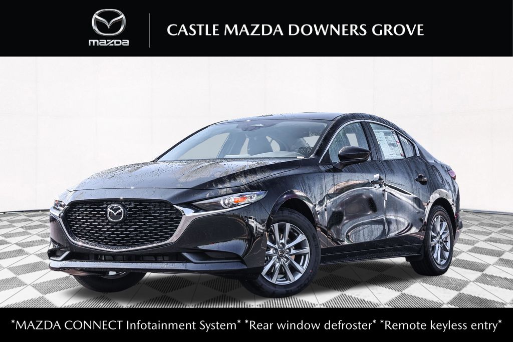 Jet Black Mica 2026 Mazda MAZDA3 Sedan Front-Wheel Drive 6-Speed Automatic
