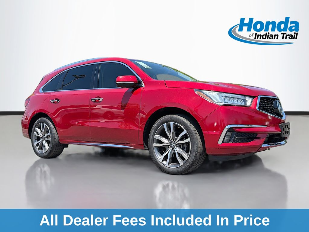 Performance Red Pearl 2019 Acura MDX SH-AWD with Advance Package SUV / Crossover All-Wheel Drive 9-Speed Automatic