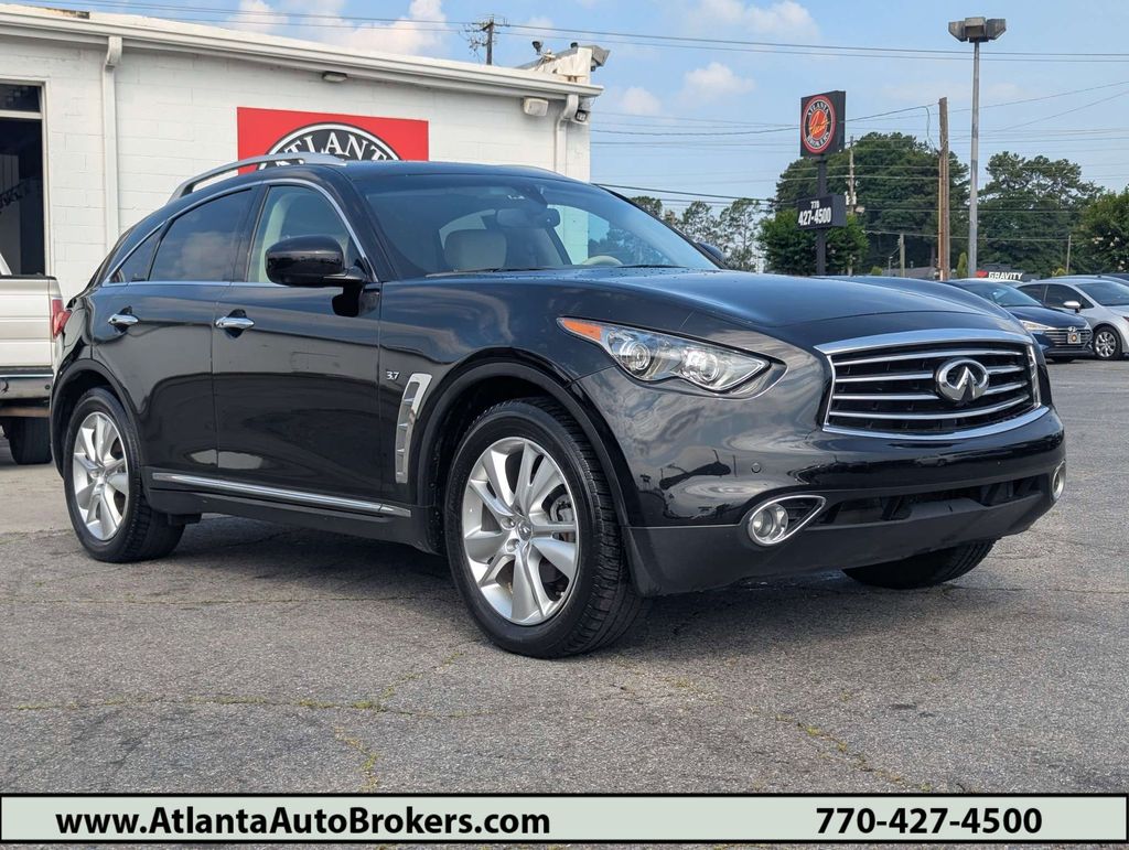 Black Obsidian 2015 INFINITI QX70 RWD SUV / Crossover Rear-Wheel Drive 7-Speed Automatic