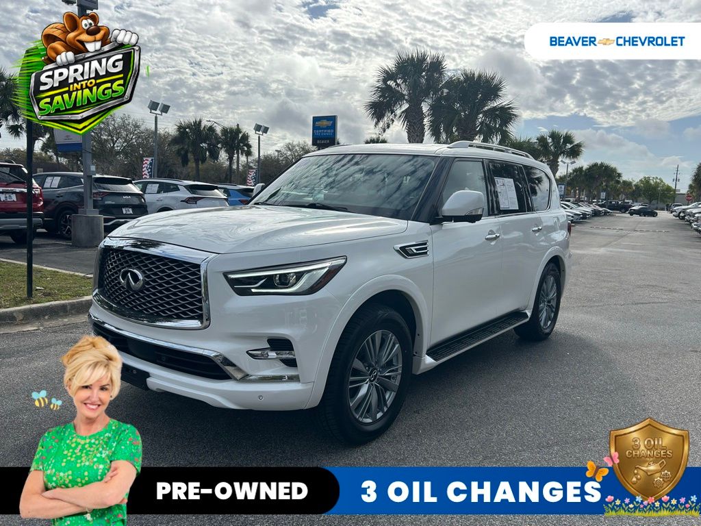 Moonstone 2024 INFINITI QX80 Luxe 4WD SUV / Crossover All-Wheel Drive 7-Speed Automatic