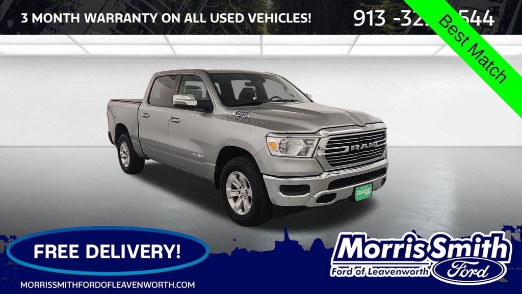 Billet Silver Metallic Clearcoat 2023 RAM 1500 Pickup Truck Four-Wheel Drive 8-Speed Automatic