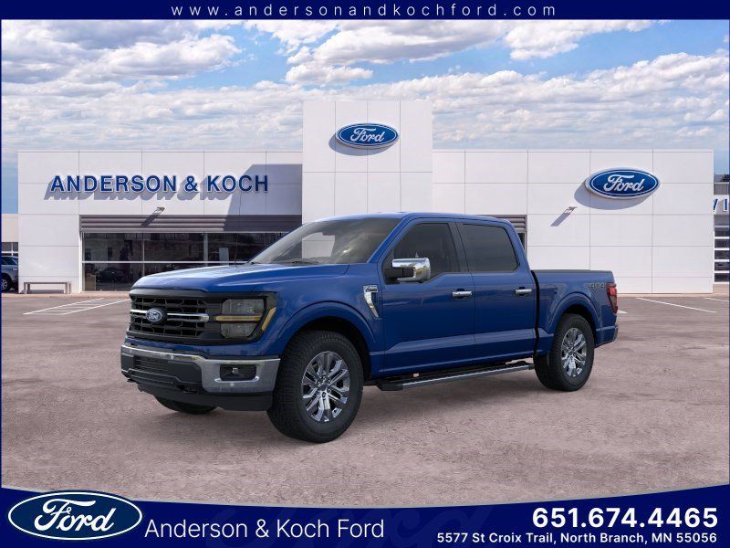 Blue 2026 Ford F-150 Pickup Truck Four-Wheel Drive Automatic