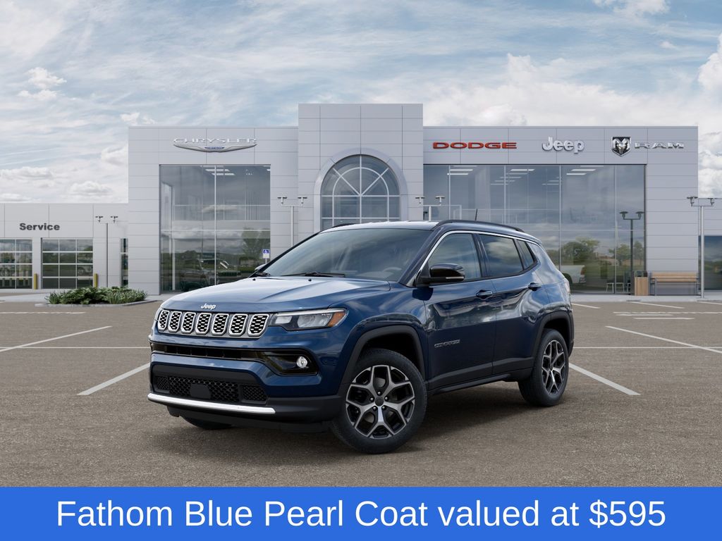 Blue Pearl 2026 Jeep Compass SUV / Crossover Four-Wheel Drive 8-Speed Automatic
