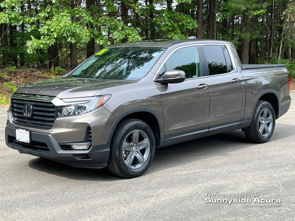 Pacific Pewter Metallic 2023 Honda Ridgeline Pickup Truck All-Wheel Drive 9-Speed Automatic