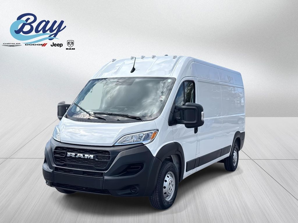 Bright White Clearcoat 2023 RAM ProMaster 2500 159 High Roof Cargo Van FWD Van Front-Wheel Drive 9-Speed Automatic