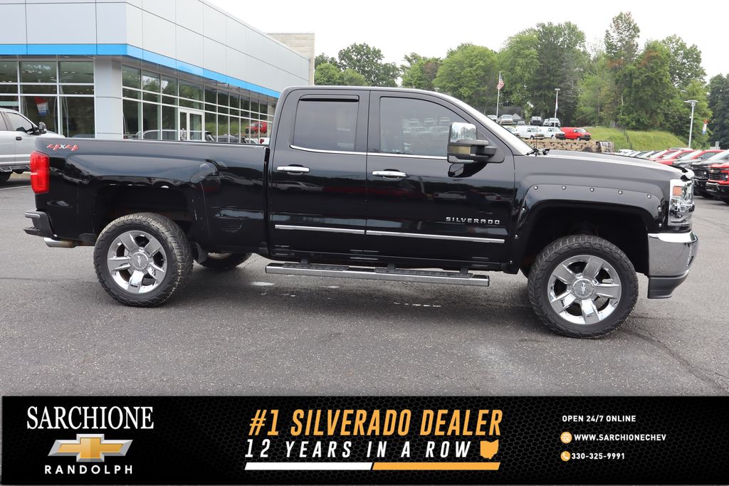 Black 2018 Chevrolet Silverado 1500 Pickup Truck Four-Wheel Drive 6-Speed Automatic Overdrive
