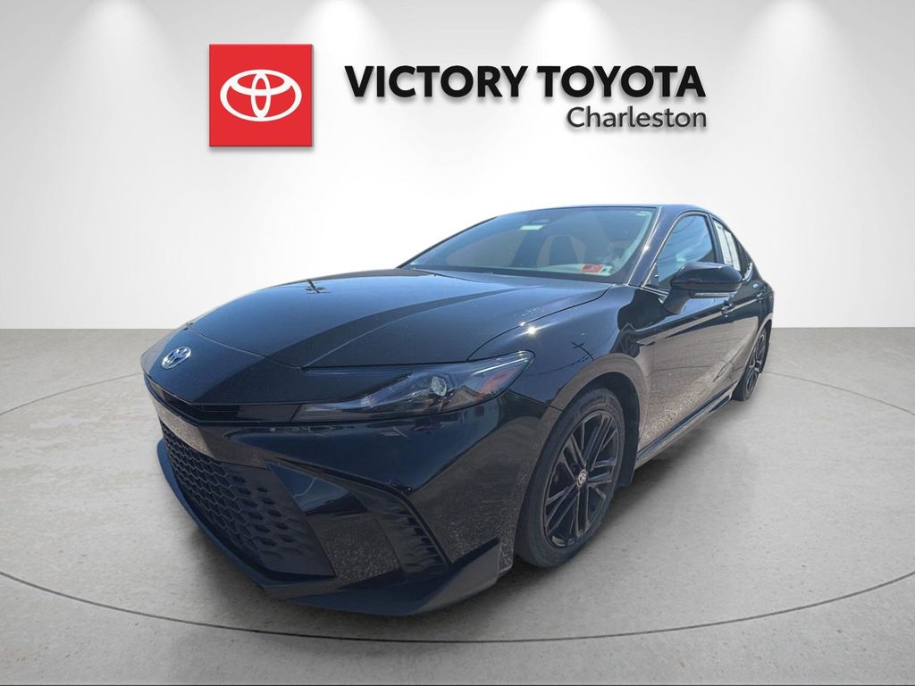 Midnight Black Metallic 2025 Toyota Camry Sedan Front-Wheel Drive Continuously Variable Transmission