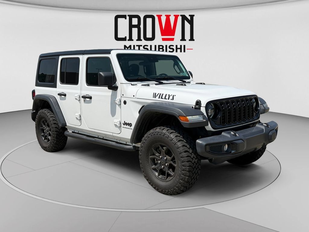 Bright White Clearcoat 2025 Jeep Wrangler SUV / Crossover Four-Wheel Drive 8-Speed Automatic