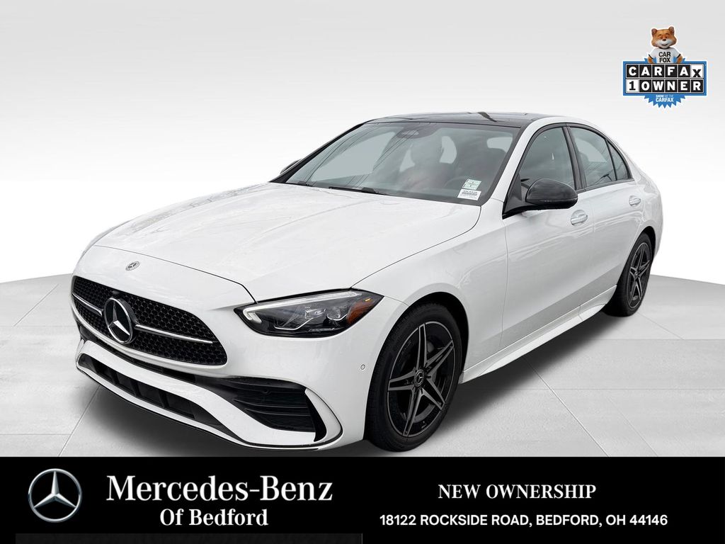 Polar White 2026 Mercedes-Benz C-Class Sedan All-Wheel Drive 9-Speed Automatic