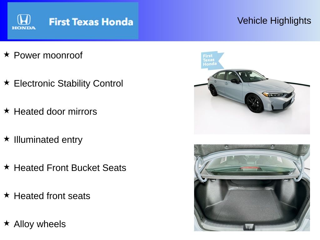 Used Car 2025 Honda Civic Hybrid  Sport For Sale Under $30,000 In Austin, Texas