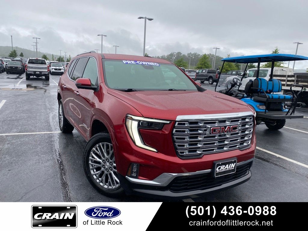 Volcanic Red 2025 GMC Acadia Denali AWD SUV / Crossover Four-Wheel Drive 8-Speed Automatic