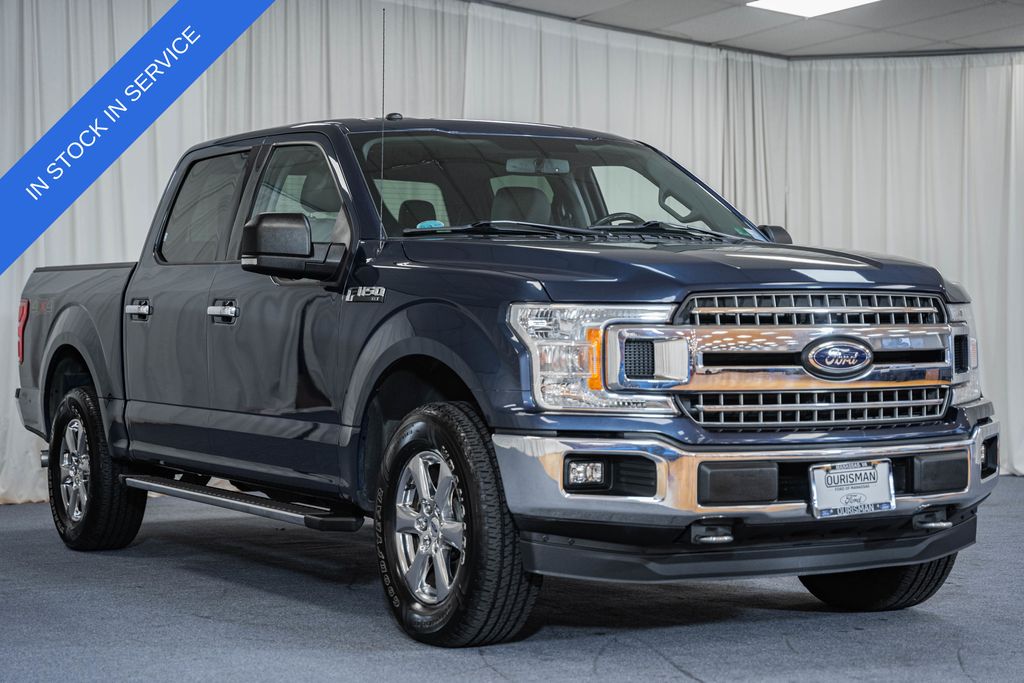 Blue Jeans Metallic 2018 Ford F-150 XLT SuperCrew 4WD Pickup Truck Four-Wheel Drive Automatic