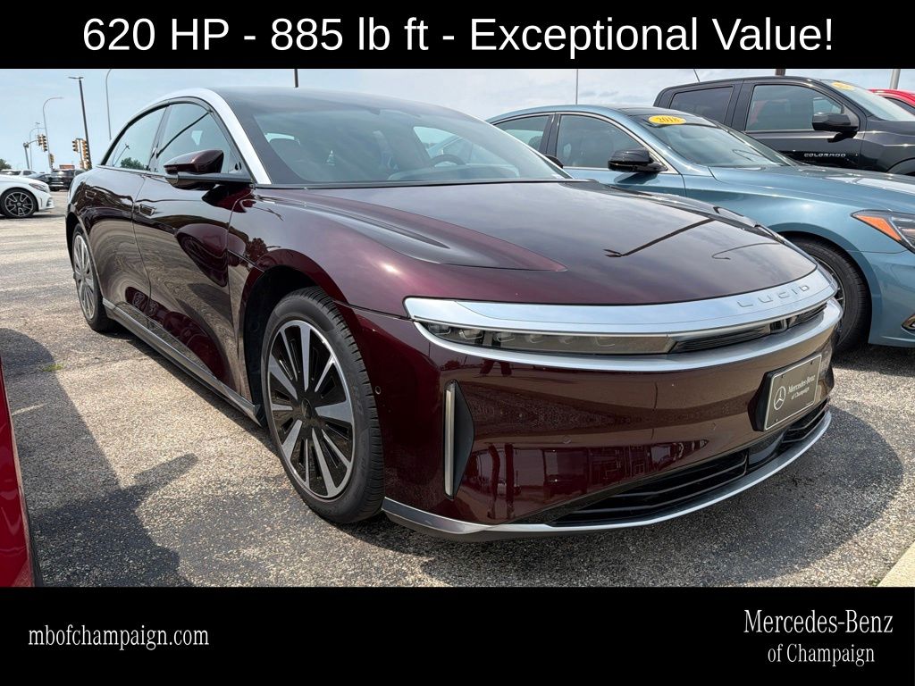 Zenith Red Metallic 2023 Lucid Air Sedan All-Wheel Drive 1-Speed Automatic