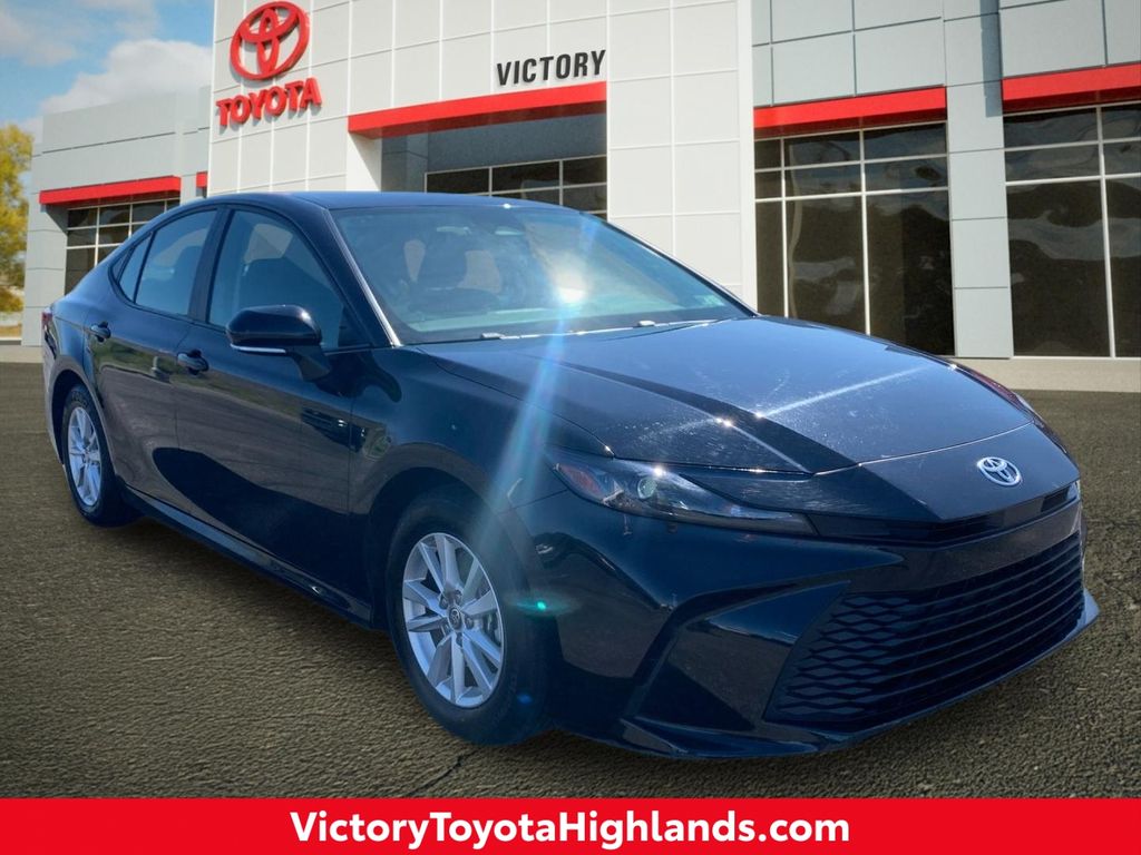 Midnight Black Metallic 2025 Toyota Camry LE FWD Sedan Front-Wheel Drive Continuously Variable Transmission