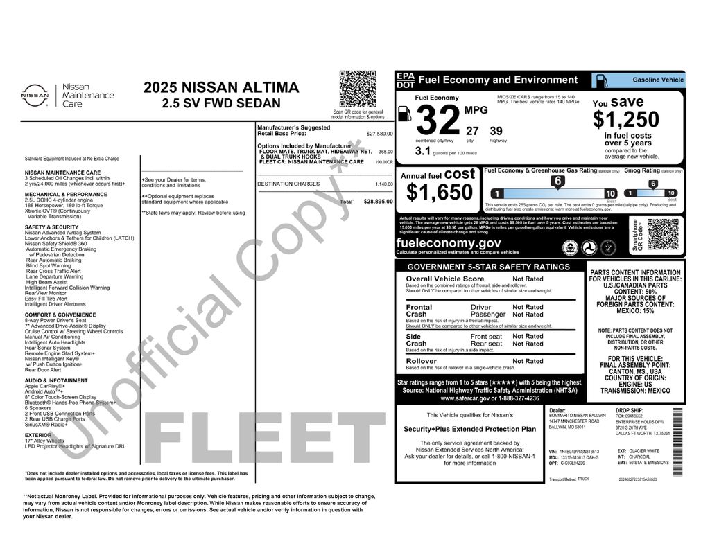 Used 2025 Nissan Altima Sedan