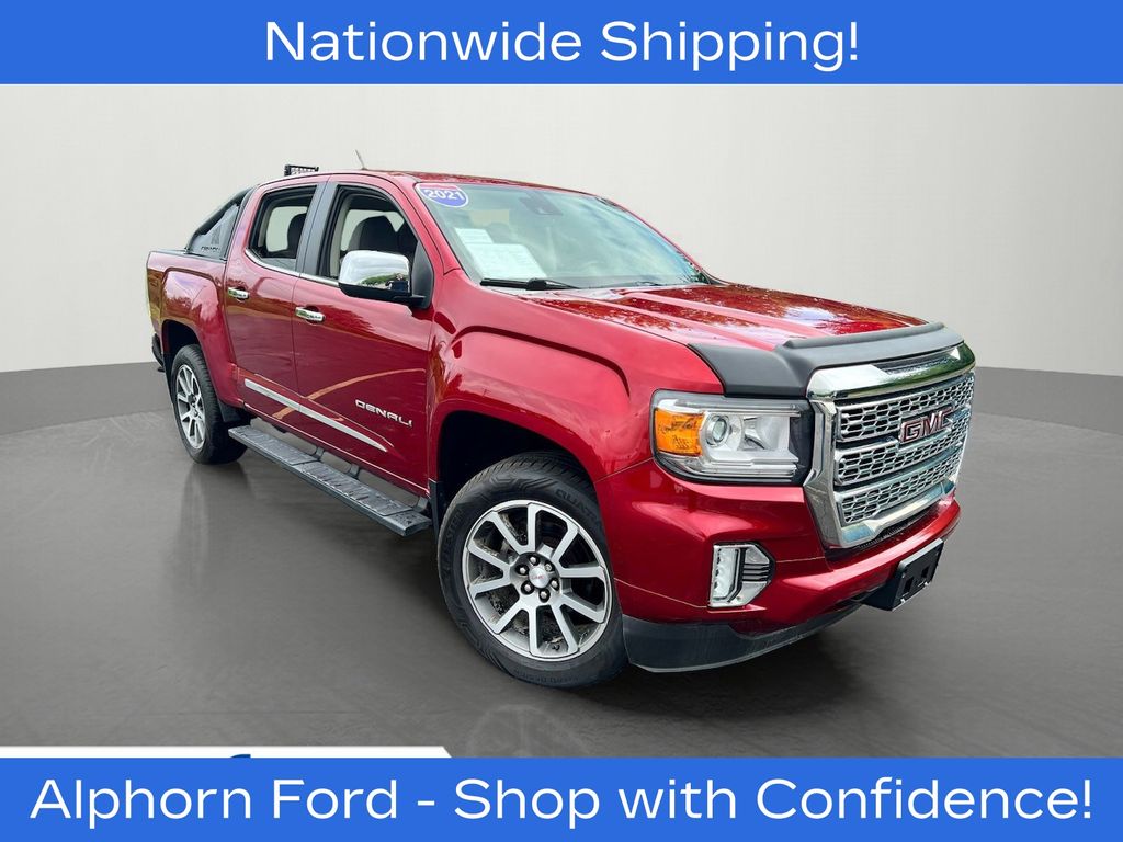 Cayenne Red 2021 GMC Canyon Pickup Truck Four-Wheel Drive 8-Speed Automatic