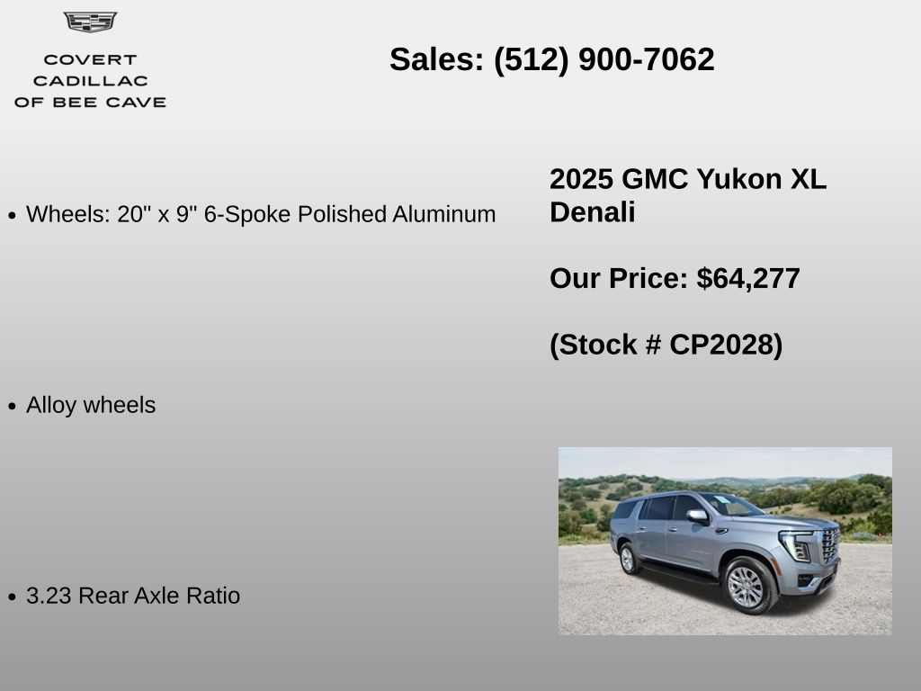 Used Car 2025 Gmc Yukon Xl  Denali For Sale Under $70,000 In Austin, Texas
