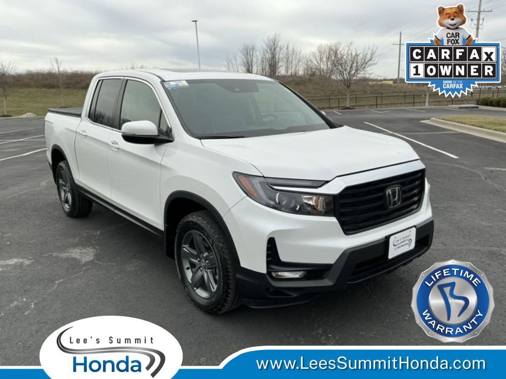 Platinum White Pearl 2023 Honda Ridgeline RTL AWD Pickup Truck All-Wheel Drive 9-Speed Automatic