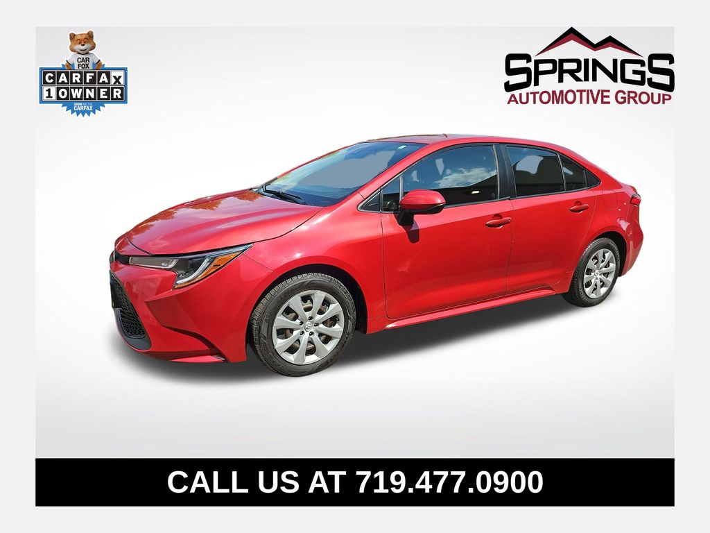 Barcelona Red Metallic 2021 Toyota Corolla Sedan Front-Wheel Drive Continuously Variable Transmission