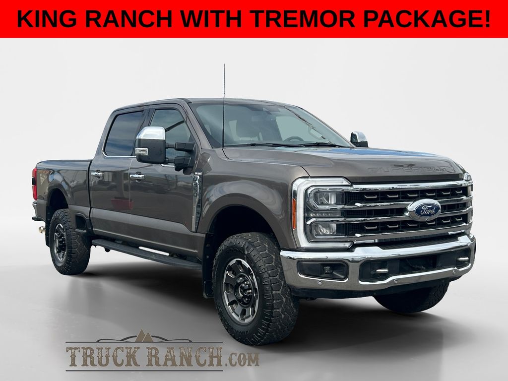 Brown 2023 Ford F-350 Super Duty Pickup Truck Four-Wheel Drive Automatic