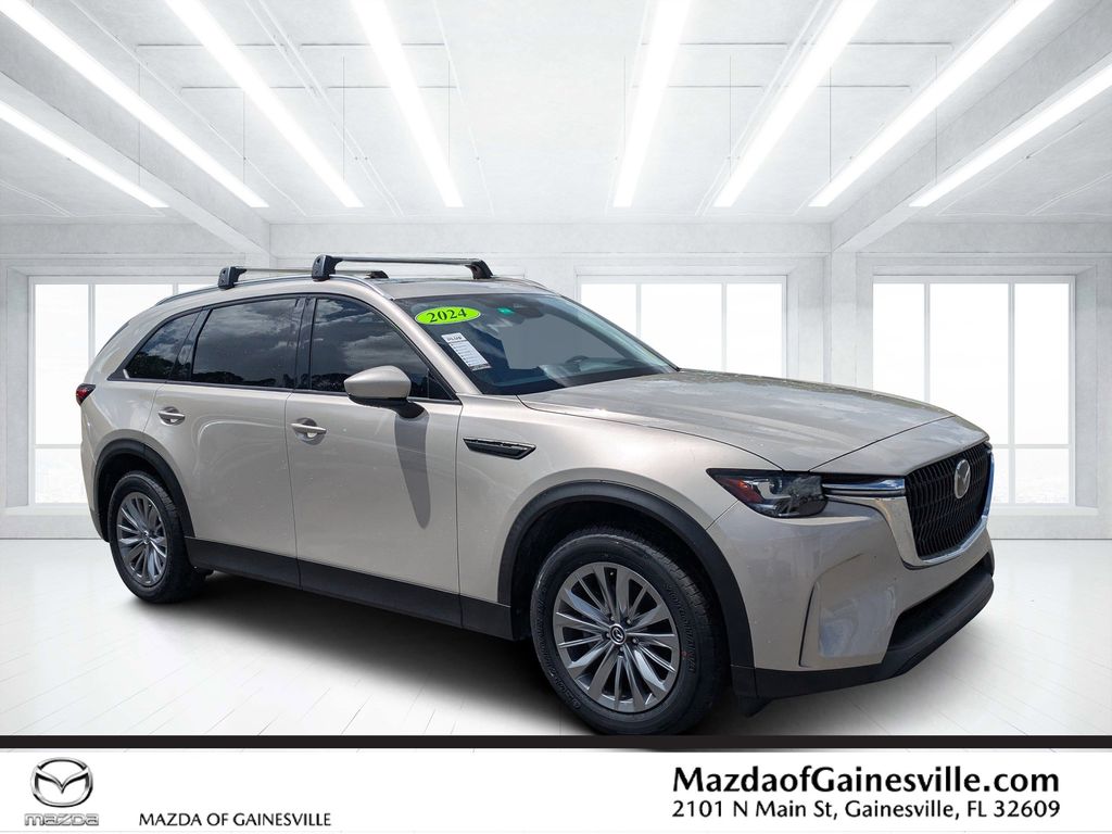 Gray (Platinum Quartz) 2024 Mazda CX-90 3.3 Turbo Preferred Plus AWD SUV / Crossover All-Wheel Drive 8-Speed Automatic