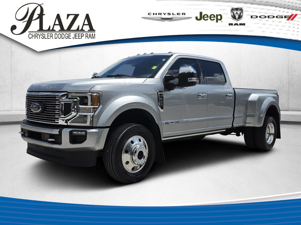 Silver Metallic 2022 Ford F-450 Super Duty Pickup Truck Four-Wheel Drive Automatic