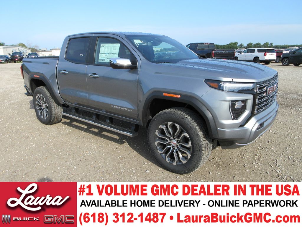 Sterling Metallic 2026 GMC Canyon Denali Crew Cab 4WD Pickup Truck Four-Wheel Drive 8-Speed Automatic