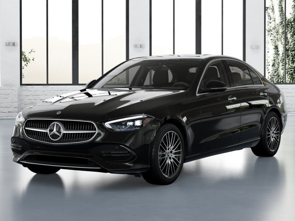 Black 2024 Mercedes-Benz C-Class C 300 4MATIC Sedan All-Wheel Drive 9-Speed Automatic