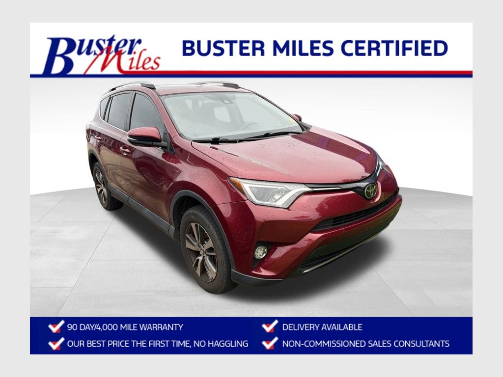 Red (Ruby Flare Pearl) 2018 Toyota RAV4 SUV / Crossover Front-Wheel Drive 6-Speed Automatic