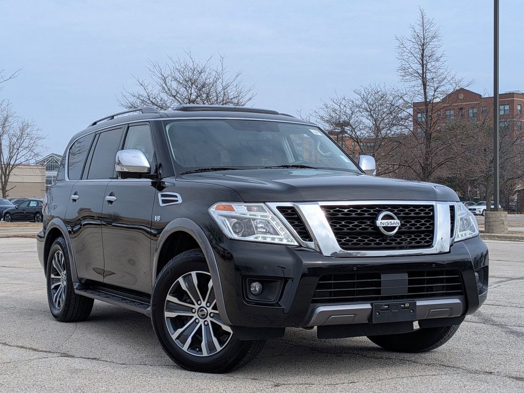 Super Black 2020 Nissan Armada SL 4WD SUV / Crossover Four-Wheel Drive 7-Speed Automatic