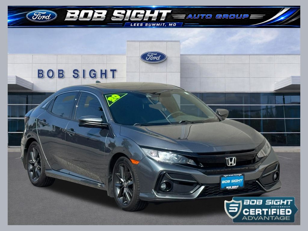 Polished Metal Metallic 2020 Honda Civic Hatchback Hatchback Front-Wheel Drive Continuously Variable Transmission