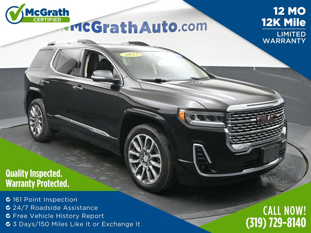 Black (Ebony Twilight Metallic) 2023 GMC Acadia Denali AWD SUV / Crossover Four-Wheel Drive 9-Speed Automatic