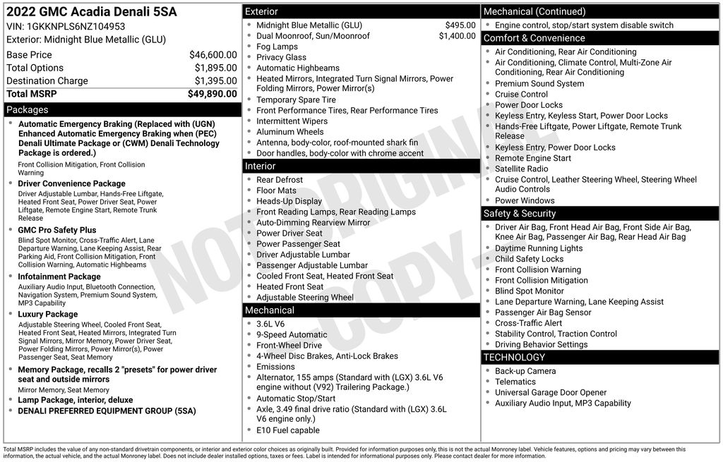 2022 GMC Acadia Denali FWD's photo
