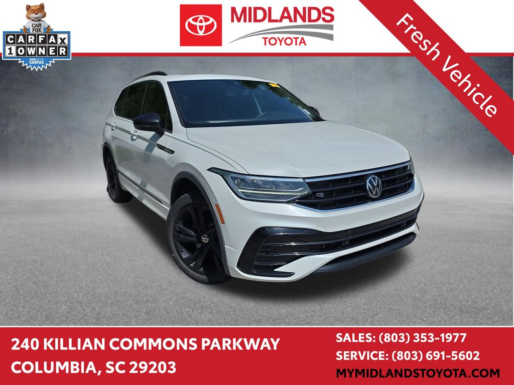 Opal White 2023 Volkswagen Tiguan SUV / Crossover Front-Wheel Drive 8-Speed Automatic