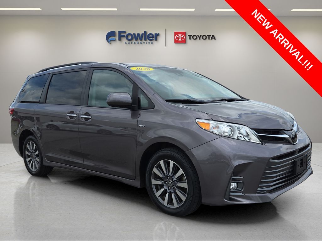 Predawn Gray Mica 2020 Toyota Sienna XLE 7-Passenger AWD Minivan All-Wheel Drive 8-Speed Automatic