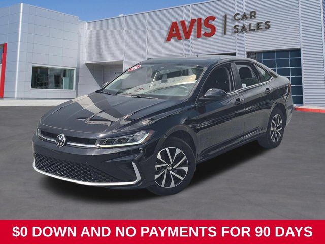 Black 2025 Volkswagen Jetta Sedan Front-Wheel Drive 8-Speed Automatic