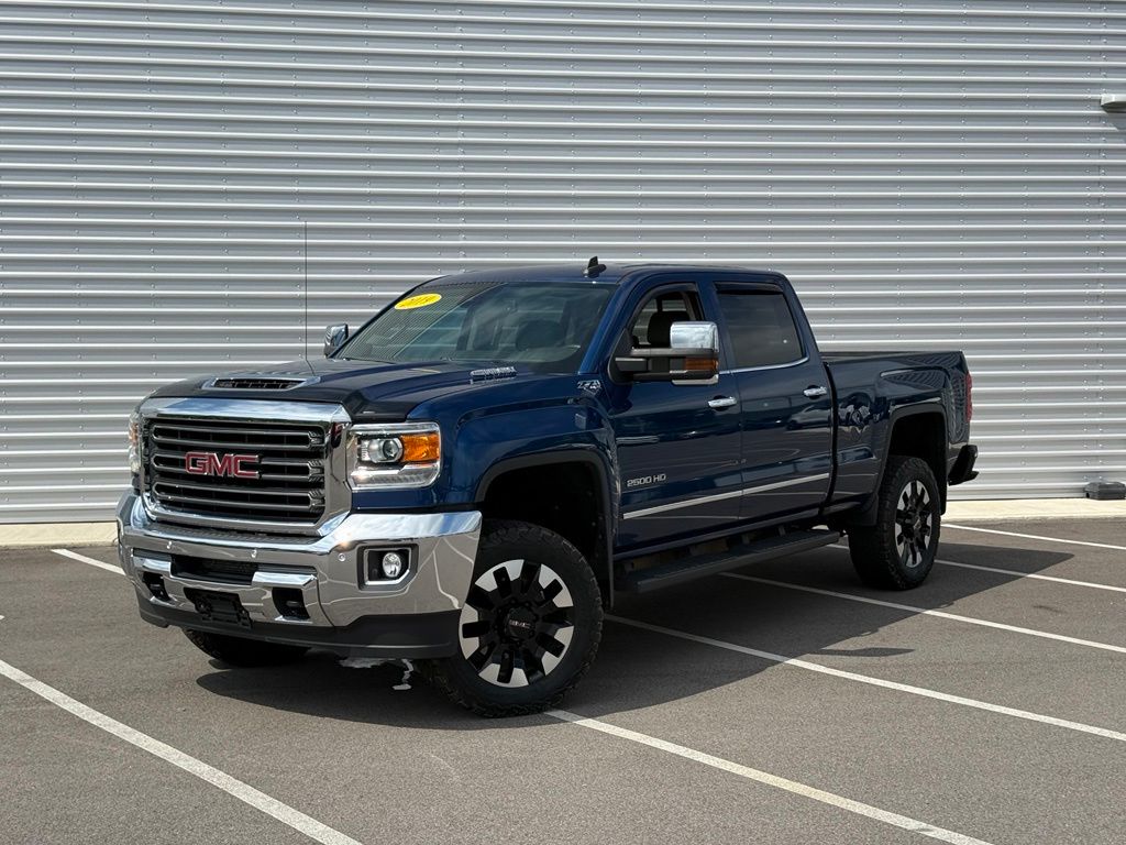 Stone Blue Metallic 2019 GMC Sierra 2500HD Pickup Truck Four-Wheel Drive 6-Speed Automatic
