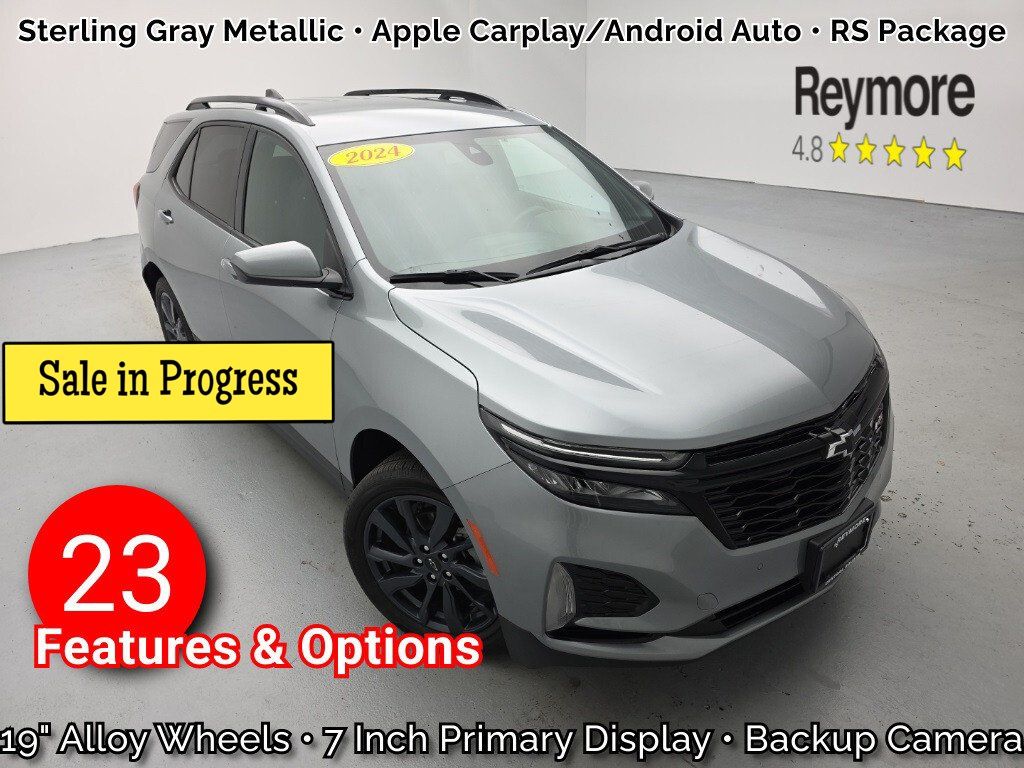 Sterling Gray Metallic 2024 Chevrolet Equinox RS with 1RS AWD SUV / Crossover Four-Wheel Drive 6-Speed Automatic Overdrive