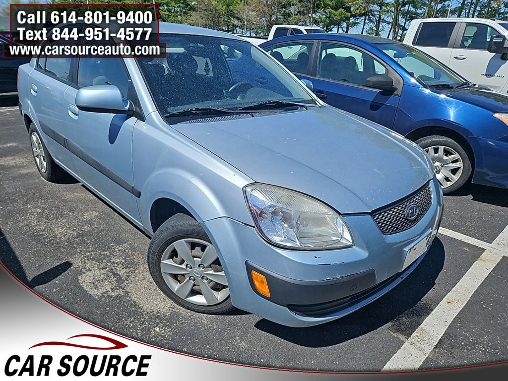 Polar Blue 2008 Kia Rio LX Sedan Front-Wheel Drive 4-Speed Automatic Overdrive