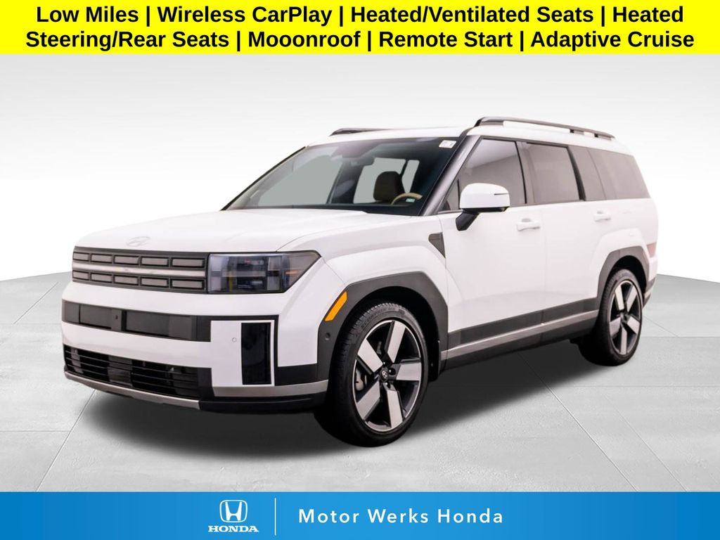 Serenity White 2025 Hyundai Santa Fe Hybrid SUV / Crossover Front-Wheel Drive 6-Speed Automatic
