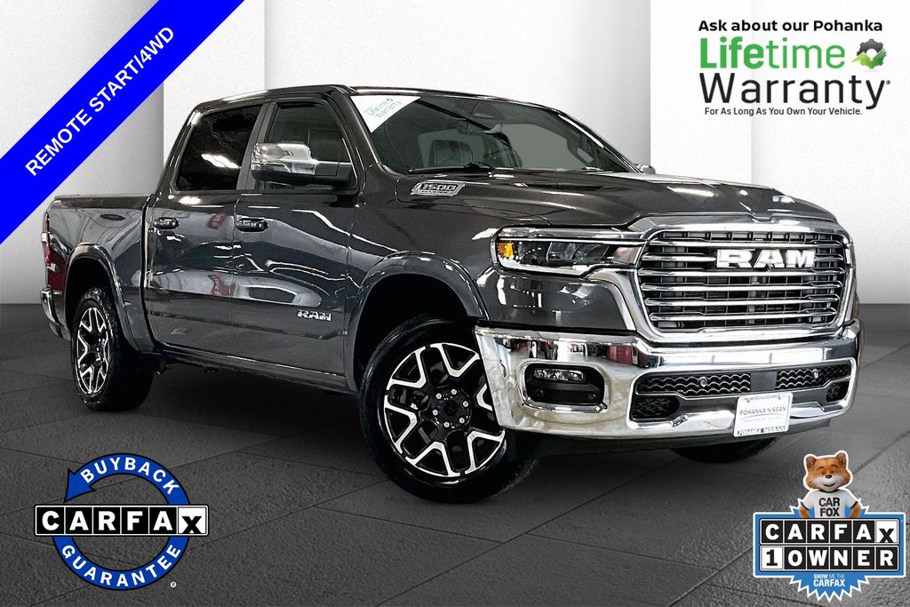 Gray (Granite Crystal Metallic Clearcoat) 2026 RAM 1500 Pickup Truck Four-Wheel Drive 8-Speed Automatic