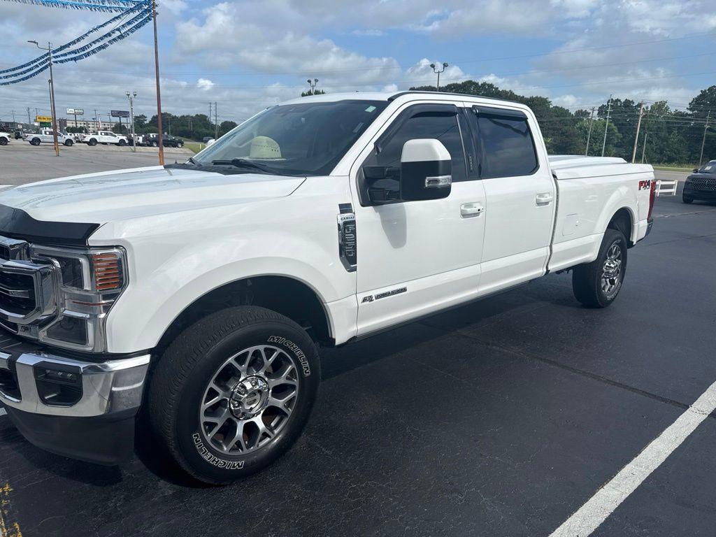White Metallic 2020 Ford F-250 Super Duty Pickup Truck Four-Wheel Drive Automatic
